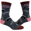 Crazy Dog T-Shirts Cute Animal Socks for Women Fun Socks with Animals and Sarcastic Humor(Stay Trashy)