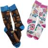 Crazy Dog T-Shirts Mama and Papa Bear Sock Set Funny Mens and Womens Sock Combo for Parents