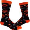 Crazy Dog T-Shirts Womens Halloween Socks Funny Spooky October Fall Novelty Graphic Footwear(Jack-o-lantern)