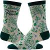 Crazy Dog T-Shirts Women’s Plant Mom Socks Funny Gardening Flowers Herbs Growing Novelty Graphic Footwear