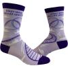Emotional Roller Coaster Socks Funny Anxiety Crazy Graphic Novelty Footwear(Purple)