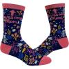 Funny Mom Socks for Women – Awesome Mom Floral Crew Socks – Cute Mother’s Day, Birthday, Christmas Gift – Soft Cotton, Comfy Fit