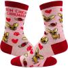 Women’s Bow Chicka Chihuahua Socks Funny Pet Dog Small Breed Sarcastic Sex Footwear