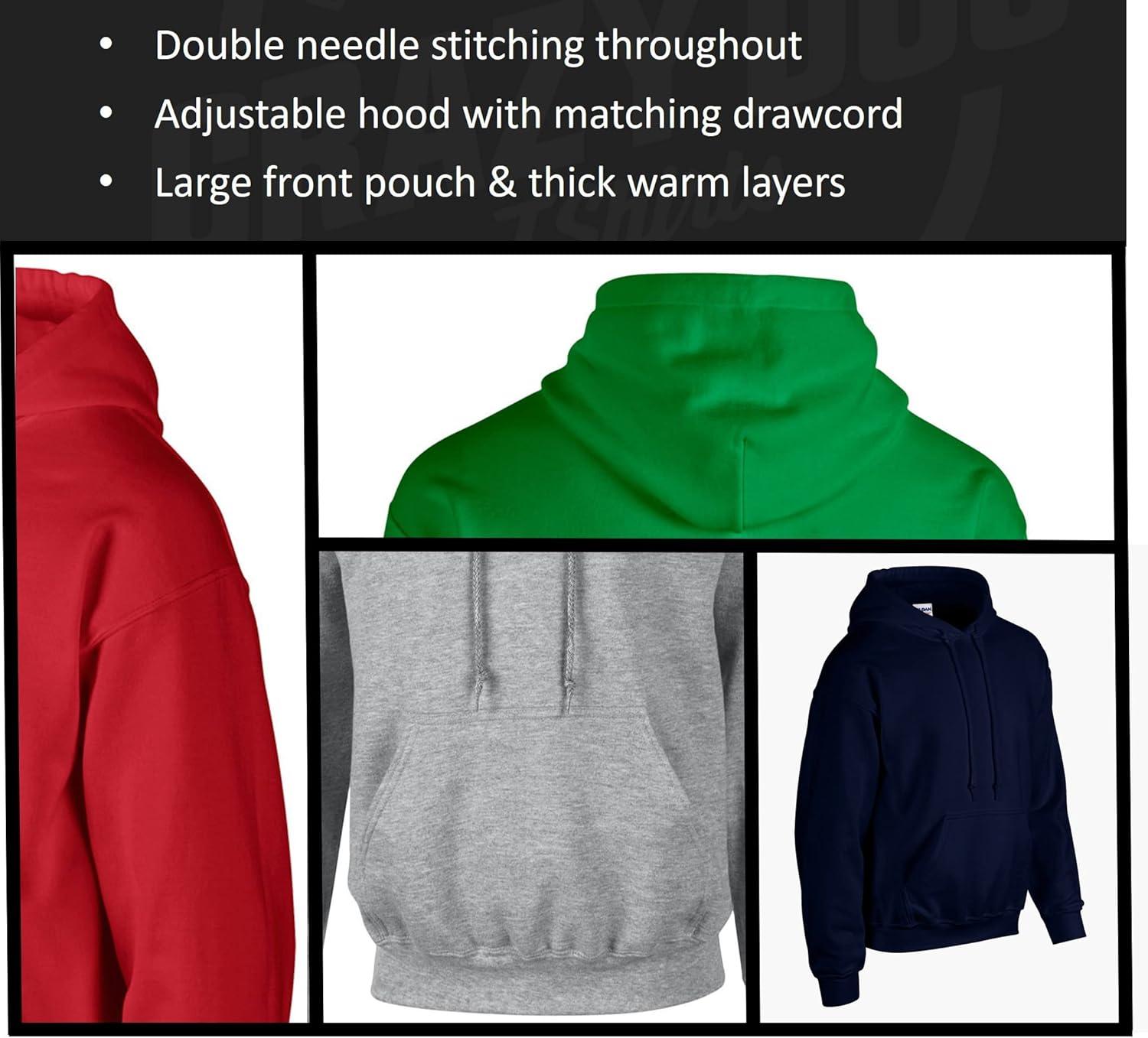 imageCrazy Dog Funny Christmas Unisex Hoodies Holiday Hooded Sweatshirts for Men and WomenRed Team Naughty