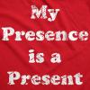 Crazy Dog Funny Christmas Unisex Hoodies Holiday Hooded Sweatshirts for Men and Women(Red – My Presence)