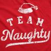 Crazy Dog Funny Christmas Unisex Hoodies Holiday Hooded Sweatshirts for Men and Women(Red – Team Naughty)