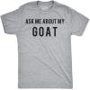 Toddler Ask Me About My Goat Funny Animal Flip Up T Shirt for Kids(Light Heather Grey)