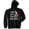 Crazy Dog Funny Christmas Unisex Hoodies Holiday Hooded Sweatshirts for Men and Women(Black – Big Sack)