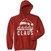 Crazy Dog Funny Christmas Unisex Hoodies Holiday Hooded Sweatshirts for Men and Women(Red – Daddy Claus)