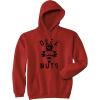 Crazy Dog Funny Christmas Unisex Hoodies Holiday Hooded Sweatshirts for Men and Women(Red – Deez Nuts)