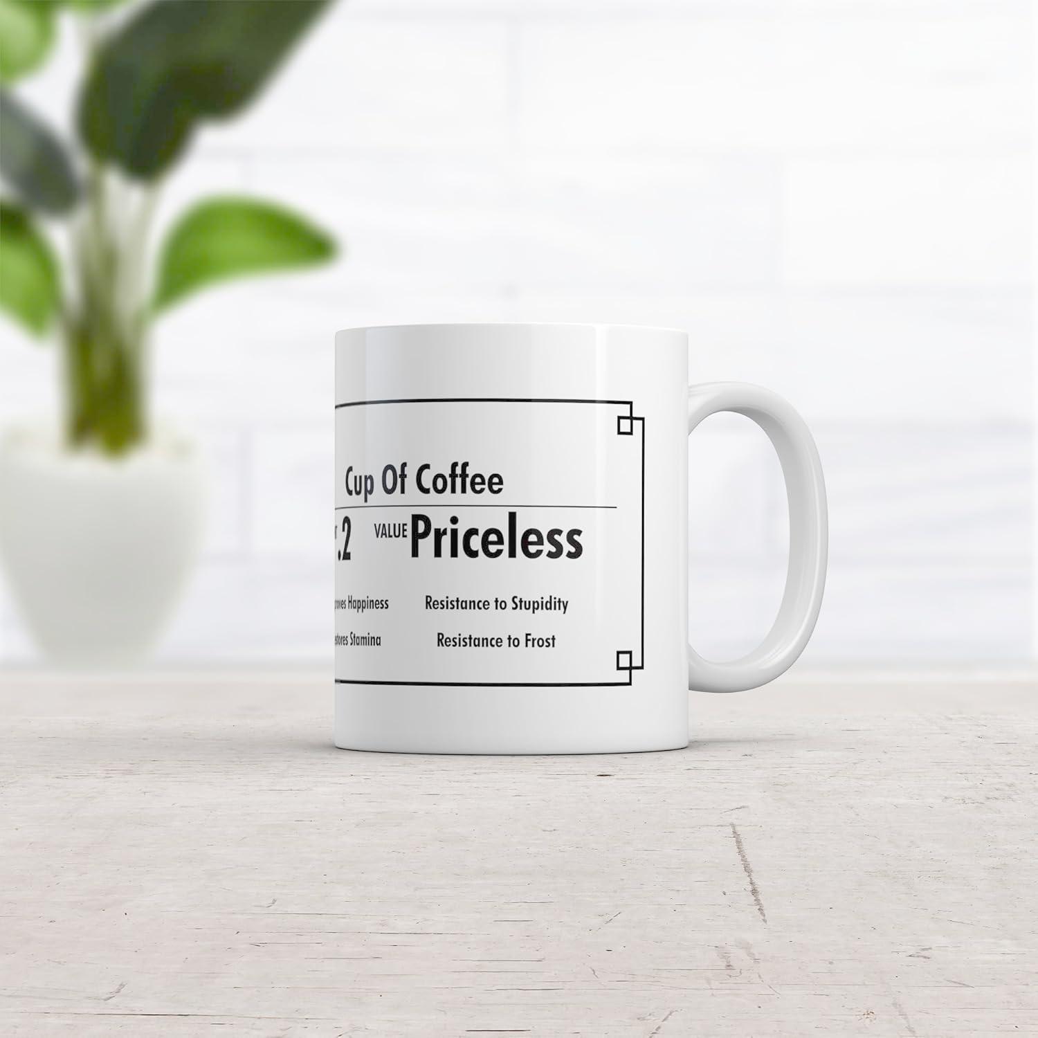 imageCrazy Dog TShirts Funny Coffee Mug Gamer Inventory Value Cup Novelty Sarcastic Gift for Coffee Lovers Nerds and Gamers White Ceramic 11oz Dishwasher and Microwave Safe