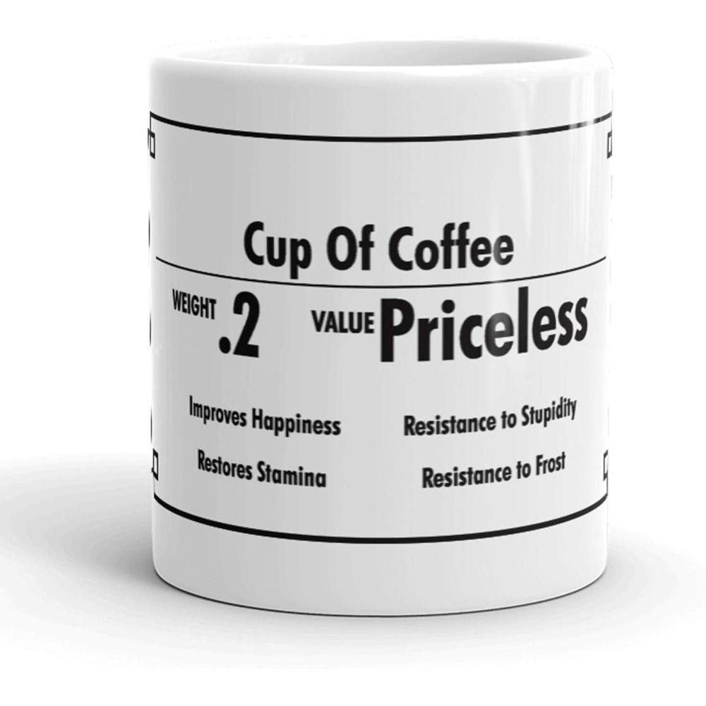 imageCrazy Dog TShirts Funny Coffee Mug Gamer Inventory Value Cup Novelty Sarcastic Gift for Coffee Lovers Nerds and Gamers White Ceramic 11oz Dishwasher and Microwave Safe