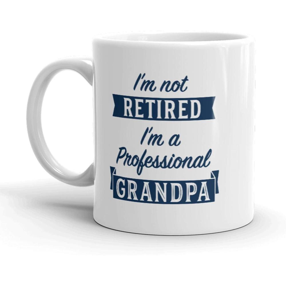 imageCrazy Dog TShirts Funny Grandpa Mug Professional Grandpa Coffee Cup Retirement Gift for Grandfather Fathers Day Drinkware White Ceramic Coffee Cup