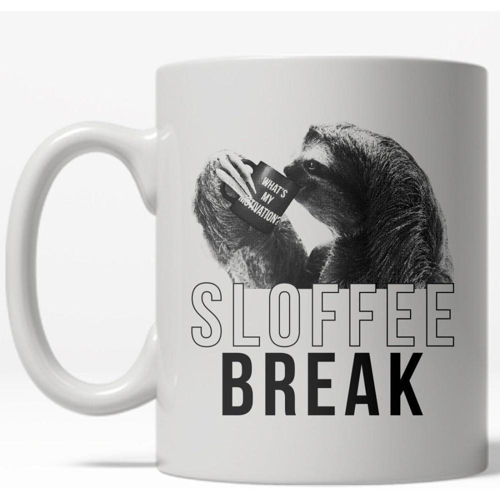 imageCrazy Dog TShirts Sloffee Break Mug Funny Sloth Zoo Animal Coffee Cup  11oz