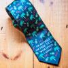 Crazy Dog T-Shirts Funny Retirement Tie for Men – Tropical Palm Tree Necktie – Retired Free To Do Whatever I Want Tie Gift for Retired Dads Teachers and Coworkers