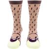 Crazy Dog T-Shirts Funny Womens Socks with Animal Print Designs Toe Socks with Cute Animal Faces(Beaver)