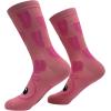 Crazy Dog T-Shirts Funny Womens Socks with Animal Print Designs Toe Socks with Cute Animal Faces(Flamingo)