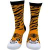 Crazy Dog T-Shirts Funny Womens Socks with Animal Print Designs Toe Socks with Cute Animal Faces(Tiger)