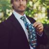 Funny Dog Tie for Men – I Like Dogs Maybe 3 People Novelty Animal Print Necktie – Humorous Gift for Dog Lovers Cool Menswear Accessory and Office Humor