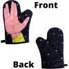 Space Hand Oven Mitt Funny Live Long Alien Sign Kitchen Accessories Funny Graphic Kitchenwear Movie Cool Nerd Novelty Cookware Black Oven Mitt(Oven Mitt)