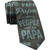 Crazy Dog T-Shirts Funny Tie for Men – My Favorite People Call Me Papa Necktie – Novelty Gift for Dad Fathers Day Birthday Fun Office Party and Casual Wear Accessory