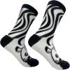Crazy Dog T-Shirts Funny Womens Socks with Animal Print Designs Toe Socks with Cute Animal Faces(Zebra)