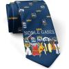 Crazy Dog T-Shirts Noble Gases Necktie Funny Neckties for Men Science Teacher Tie Mens Novelty Neckties