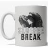 Crazy Dog T-Shirts Sloffee Break Mug Funny Sloth Zoo Animal Coffee Cup – 11oz