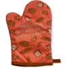 Introverted But Willing to Discuss Bread Funny Baking Graphic Novelty Carbs Kitchen Glove Funny Graphic Kitchenwear Cool Food Novelty Cookware Orange Oven Mitt(Oven Mitt)