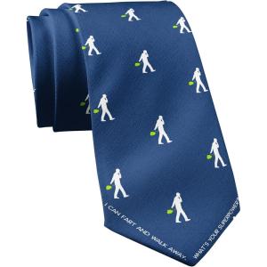 Crazy Dog T-Shirts Funny Novelty Tie for Men – I Can Fart and Walk Away Necktie – Humorous Gag Gift Idea for Dad Husband Coworkers – Fun Office Party Menswear Accessory