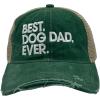 Best Dog Dad Ever Hat Funny Novelty Cap(Trucker Green – Dog Dad)