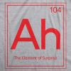 Crazy Dog T-Shirts Ah The Element Of Surprise Sweatshirt Funny Periodic Table Hoodie(Light Heather Grey)