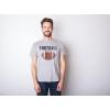 Mens Vintage Football Fantasy Game Day Gift Funny Vintage Graphic Tee for Dad(Light Heather Grey)