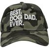 Best Dog Dad Ever Hat Funny Novelty Cap(Camo Dog Dad)