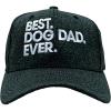 Best Dog Dad Ever Hat Funny Novelty Cap(Heather Black – Dog Dad)