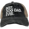 Best Dog Dad Ever Hat Funny Novelty Cap(Trucker Black – Dog Dad)