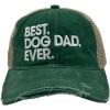 Best Dog Dad Ever Hat Funny Novelty Cap(Trucker Green – Dog Dad)