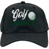 Crazy Dog T-Shirts Funny Golf Hats Cool Caps for Golfers with Sarcastic Designs(Black – Golf Addict)