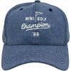 Crazy Dog T-Shirts Funny Golf Hats Cool Caps for Golfers with Sarcastic Designs(Navy – Minigolf)