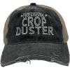 Crazy Dog T-Shirts Professional Crop Duster Hat Funny Stinky Fart Joke Cap(Trucker Black – Crop Duster)
