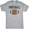 Mens Vintage Football Fantasy Game Day Gift Funny Vintage Graphic Tee for Dad(Light Heather Grey)