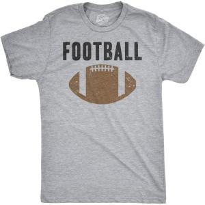 Mens Vintage Football Fantasy Game Day Gift Funny Vintage Graphic Tee for Dad(Light Heather Grey)
