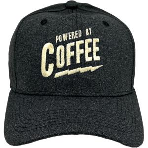 Powered by Coffee Hat Funny Sarcastic Cool Saying Vintage Cap Funny Hats Cool Coffee Novelty Caps for Men Black – Standard