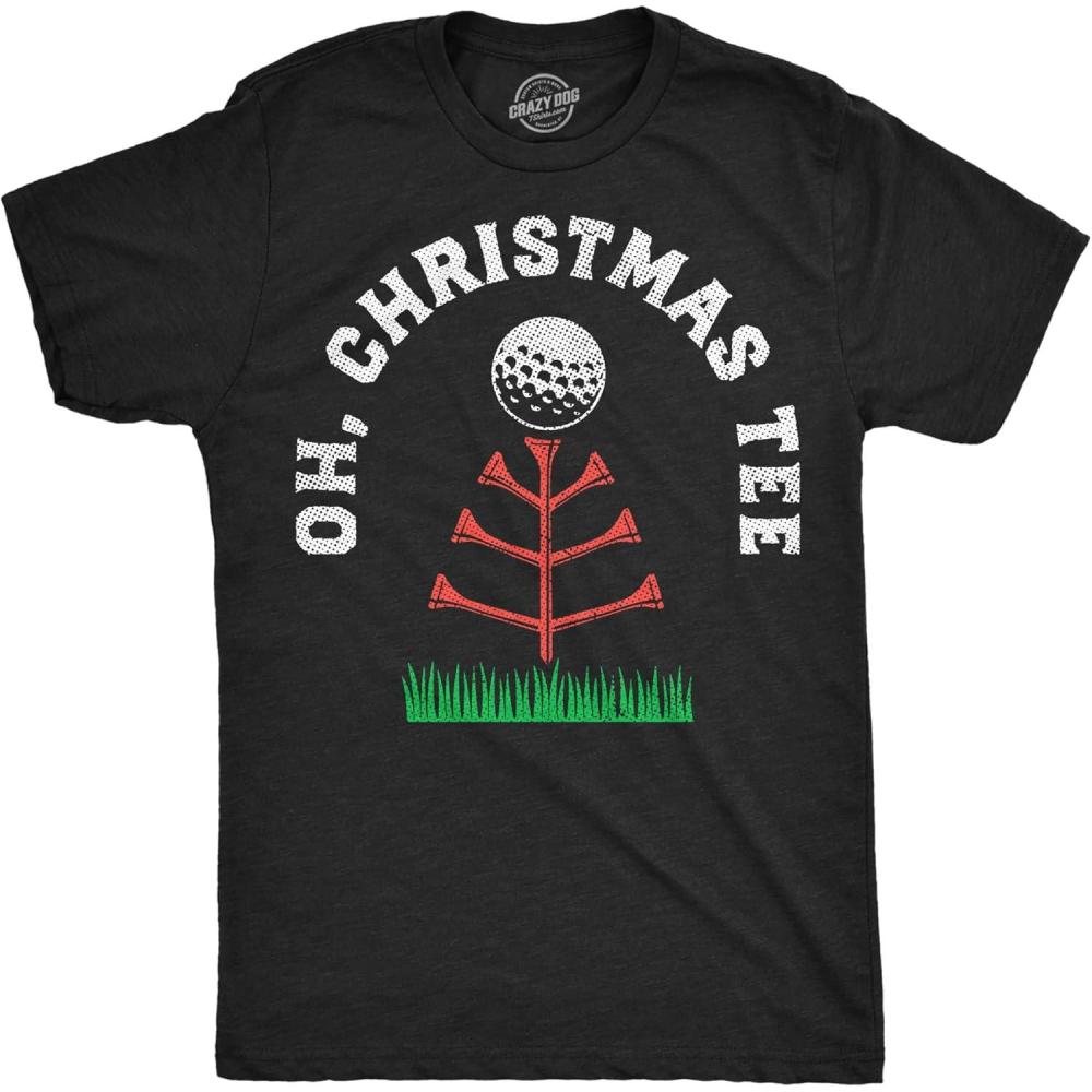 imageMens Funny T Shirts Oh Christmas Tee Sarcastic Xmas Graphic Novelty Golfing Tee for Men