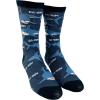 Crazy Dog T-Shirts Youth Shark Da-Dum Socks Funny Shark Movie Theme Song Ocean Beach Vaction Footwear
