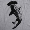 Mens Hammerhead Shark T Shirt Cool Aquatic Wildlife Graphic Tee(Light Heather Grey)