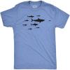 Kids’ Shark Hierarchy T Shirt Funny Youth Sharks Shirt I Love Sharks Tee(Light Heather Blue – Shark Hierarchy)
