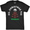 Mens Funny T Shirts Oh Christmas Tee Sarcastic Xmas Graphic Novelty Golfing Tee for Men