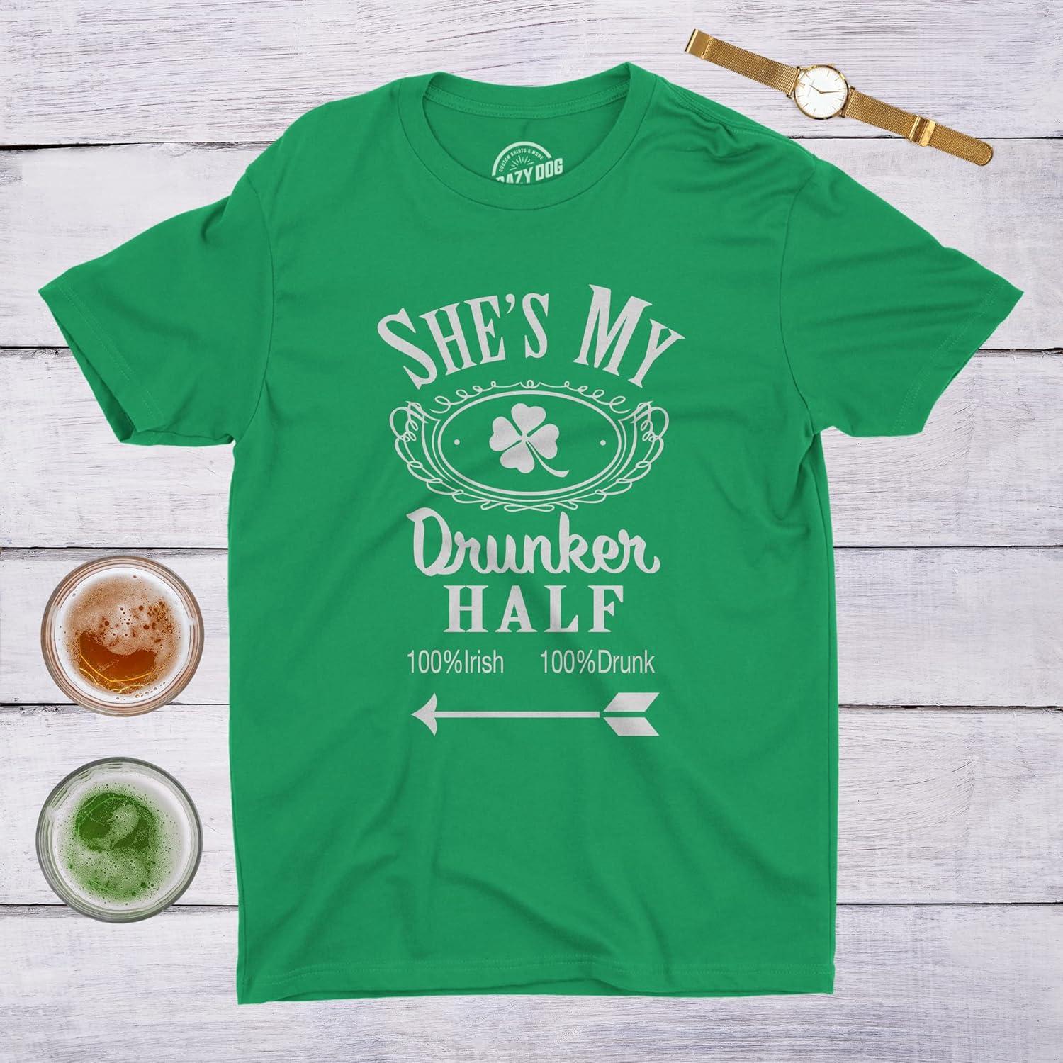 imageFunny St Patricks Day Couple Shirt His and Hers Matching Shamrock Tee Irish Pub Crawl Party OutfitHeather Green Shes
