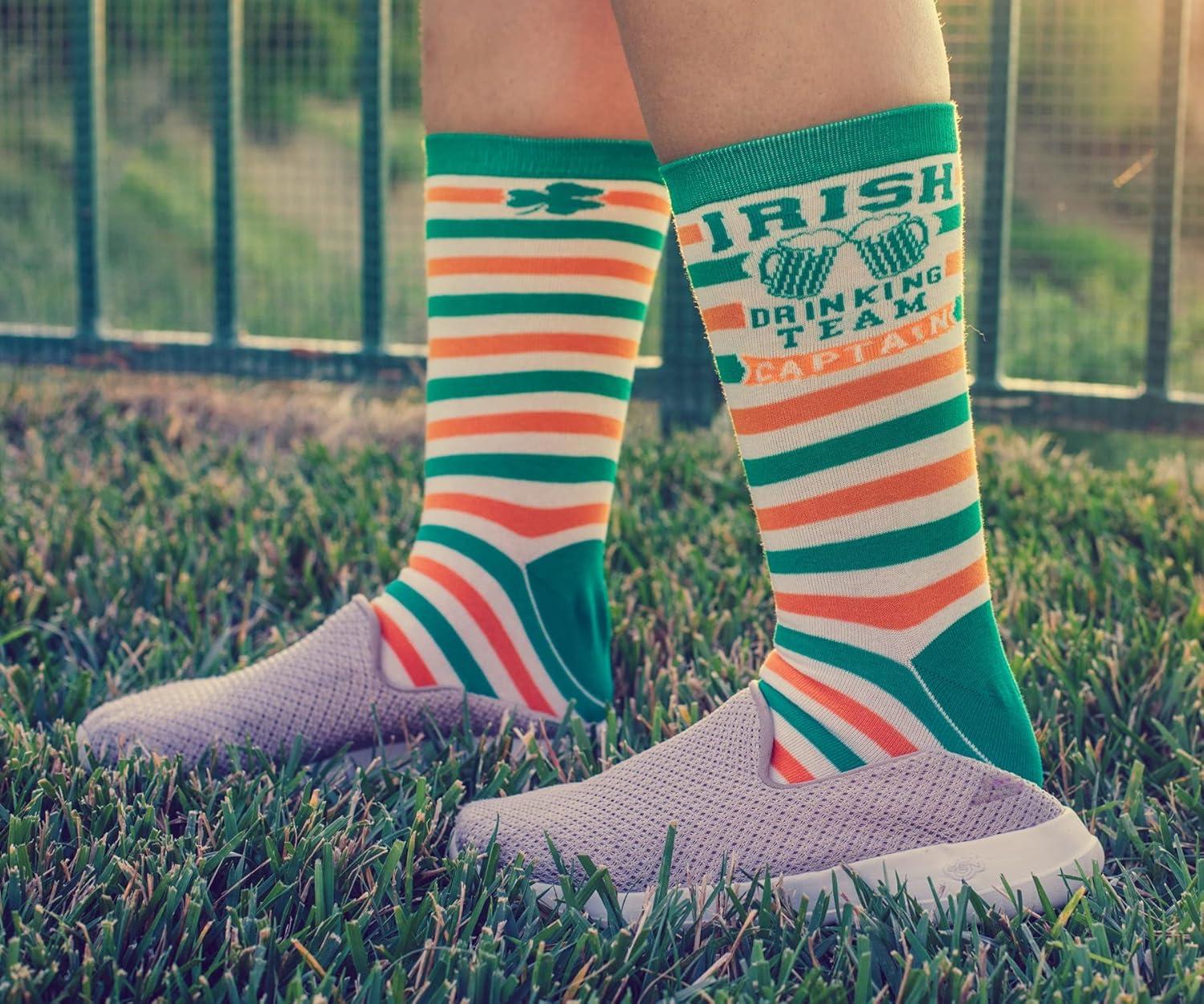 imageIrish Drinking Team Socks Funny Saint St Patricks Day Beer Novelty Crazy Fun